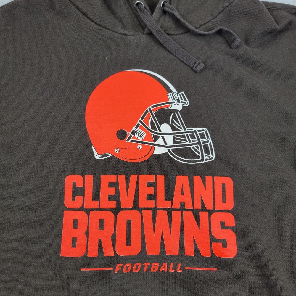 Cleveland Browns Hoodie Mens Medium NFL Football Pullover Sweatshirt Fanatics
